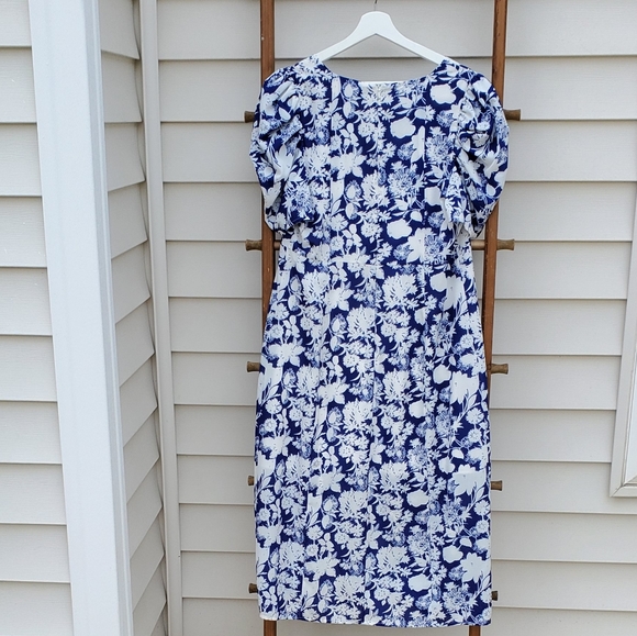 Sam Edelman Puff Sleeve Midi Dress - Picture 3 of 6
